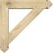 Ekena Millwork Traditional Arts and Crafts Rough Sawn Bracket w/ Offset Brace, Douglas Fir, 6"W x 26"D x 26"H BKT0604X26X26TRA03RDF - alternate 4